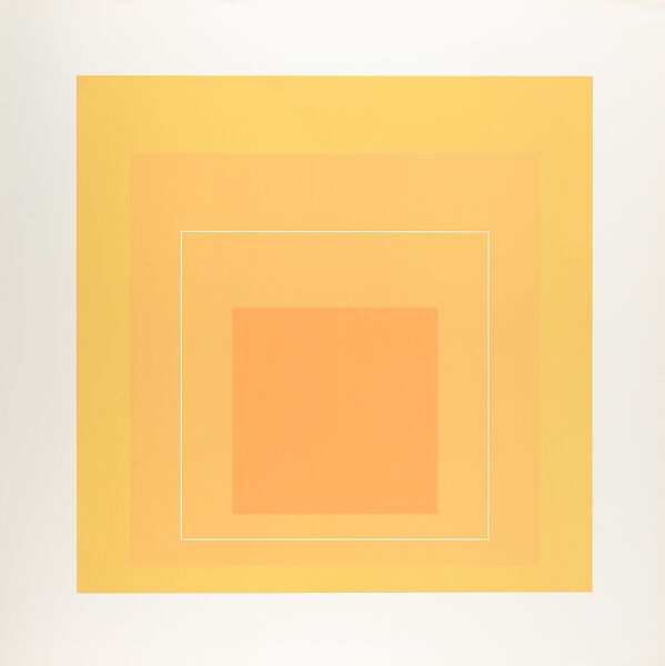 Proof for White Line Square series, Josef Albers (American (born Germany), Bottrop 1888–1976 New Haven, Connecticut), Lithograph 