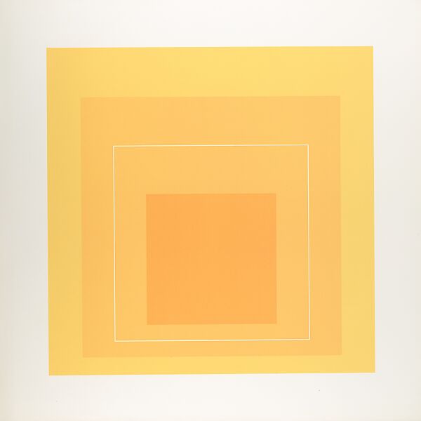 Proof for White Line Square series, Josef Albers (American (born Germany), Bottrop 1888–1976 New Haven, Connecticut), Lithograph 