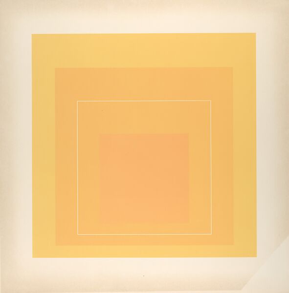 Proof for White Line Square series, Josef Albers (American (born Germany), Bottrop 1888–1976 New Haven, Connecticut), Lithograph 