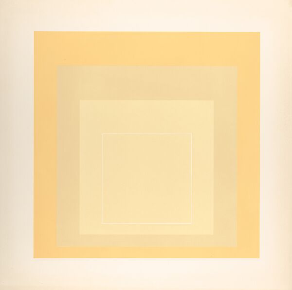 Proof for White Line Square series, Josef Albers (American (born Germany), Bottrop 1888–1976 New Haven, Connecticut), Lithograph 