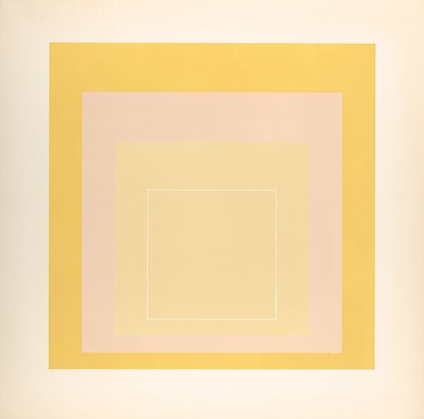 Proof for White Line Square series, Josef Albers (American (born Germany), Bottrop 1888–1976 New Haven, Connecticut), Lithograph 