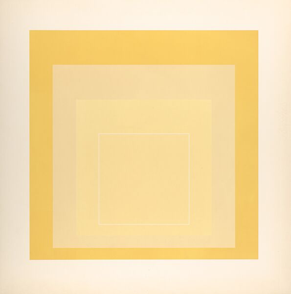 Proof for White Line Square series, Josef Albers (American (born Germany), Bottrop 1888–1976 New Haven, Connecticut), Lithograph 