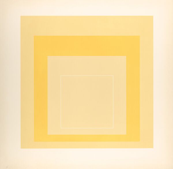 Proof for White Line Square series, Josef Albers (American (born Germany), Bottrop 1888–1976 New Haven, Connecticut), Lithograph 