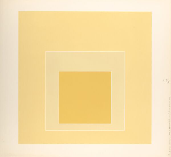 Proof for White Line Square series, Josef Albers (American (born Germany), Bottrop 1888–1976 New Haven, Connecticut), Lithograph 