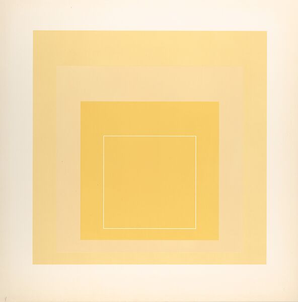 Proof for White Line Square series, Josef Albers (American (born Germany), Bottrop 1888–1976 New Haven, Connecticut), Lithograph 