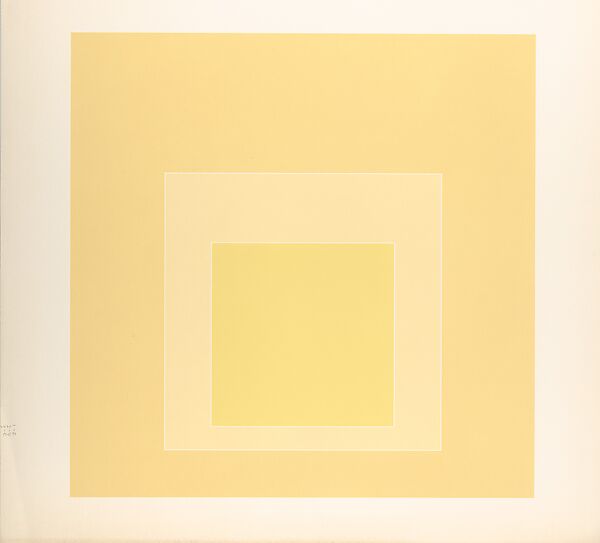 Proof for White Line Square series, Josef Albers (American (born Germany), Bottrop 1888–1976 New Haven, Connecticut), Lithograph 