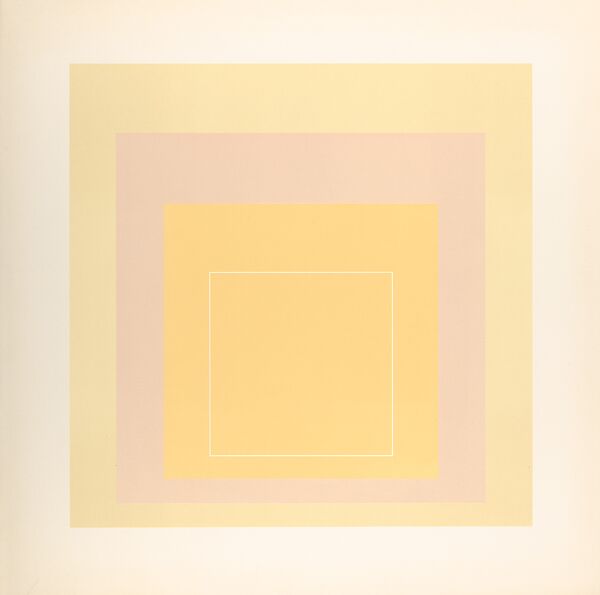 Proof for White Line Square series, Josef Albers (American (born Germany), Bottrop 1888–1976 New Haven, Connecticut), Lithograph 