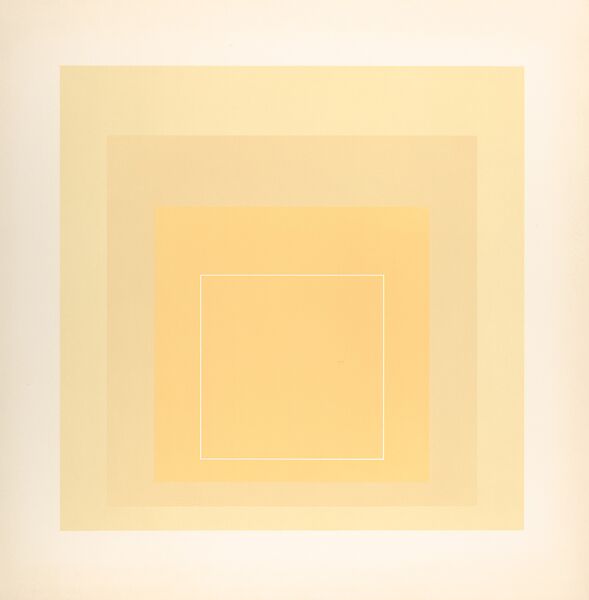 Proof for White Line Square series, Josef Albers (American (born Germany), Bottrop 1888–1976 New Haven, Connecticut), Lithograph 