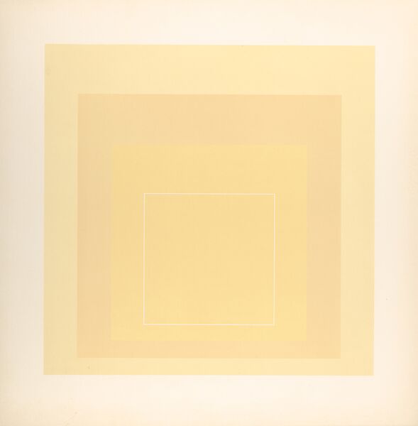 Proof for White Line Square series, Josef Albers (American (born Germany), Bottrop 1888–1976 New Haven, Connecticut), Lithograph 