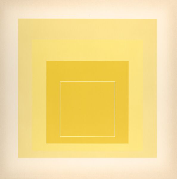 Proof for White Line Square series, Josef Albers (American (born Germany), Bottrop 1888–1976 New Haven, Connecticut), Lithograph 