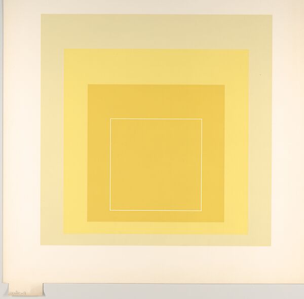 Proof for White Line Square series, Josef Albers (American (born Germany), Bottrop 1888–1976 New Haven, Connecticut), Lithograph 