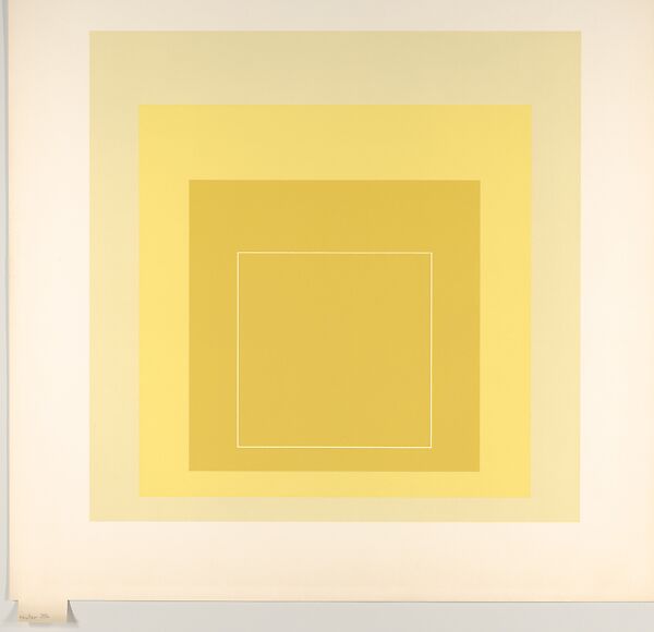 Proof for White Line Square series, Josef Albers (American (born Germany), Bottrop 1888–1976 New Haven, Connecticut), Lithograph 