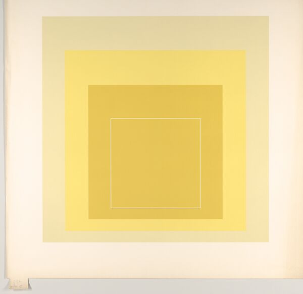 Proof for White Line Square series, Josef Albers (American (born Germany), Bottrop 1888–1976 New Haven, Connecticut), Lithograph 