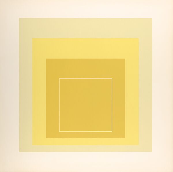 Proof for White Line Square series, Josef Albers (American (born Germany), Bottrop 1888–1976 New Haven, Connecticut), Lithograph 