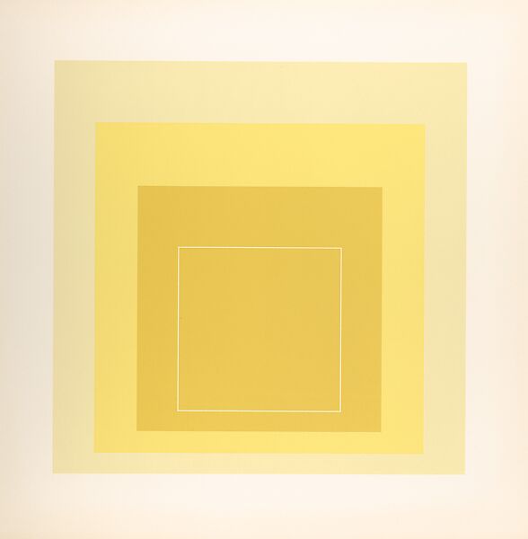 Proof for White Line Square series, Josef Albers (American (born Germany), Bottrop 1888–1976 New Haven, Connecticut), Lithograph 