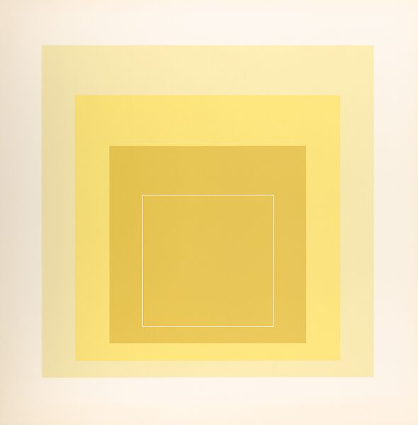 Proof for White Line Square series, Josef Albers (American (born Germany), Bottrop 1888–1976 New Haven, Connecticut), Lithograph 