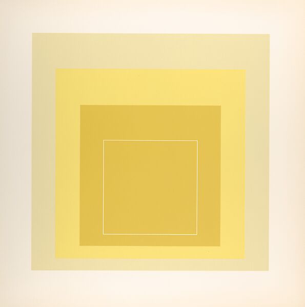 Proof for White Line Square series, Josef Albers (American (born Germany), Bottrop 1888–1976 New Haven, Connecticut), Lithograph 