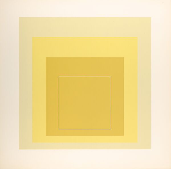 Proof for White Line Square series, Josef Albers (American (born Germany), Bottrop 1888–1976 New Haven, Connecticut), Lithograph 