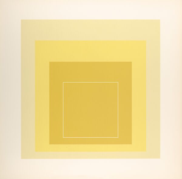 Proof for White Line Square series, Josef Albers (American (born Germany), Bottrop 1888–1976 New Haven, Connecticut), Lithograph 