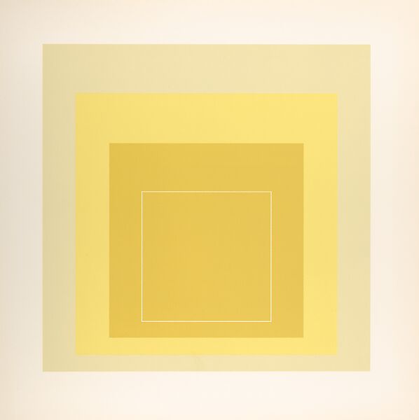 Proof for White Line Square series, Josef Albers (American (born Germany), Bottrop 1888–1976 New Haven, Connecticut), Lithograph 