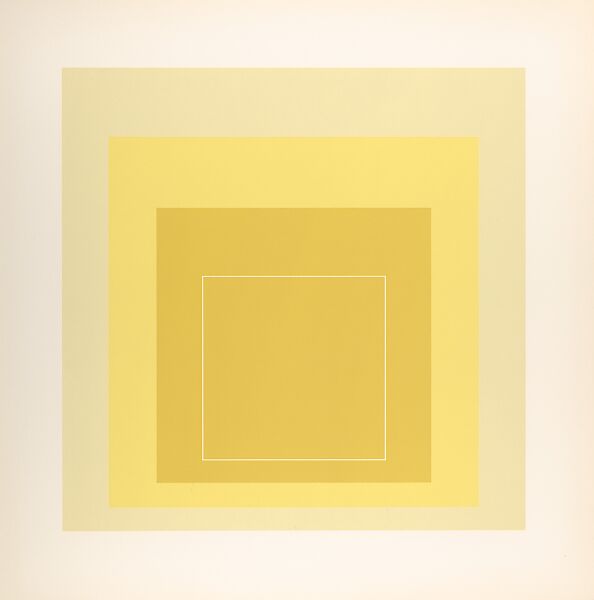 Proof for White Line Square series, Josef Albers (American (born Germany), Bottrop 1888–1976 New Haven, Connecticut), Lithograph 