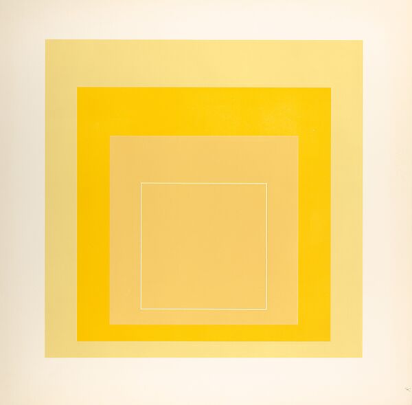 Proof for White Line Square series, Josef Albers (American (born Germany), Bottrop 1888–1976 New Haven, Connecticut), Lithograph 