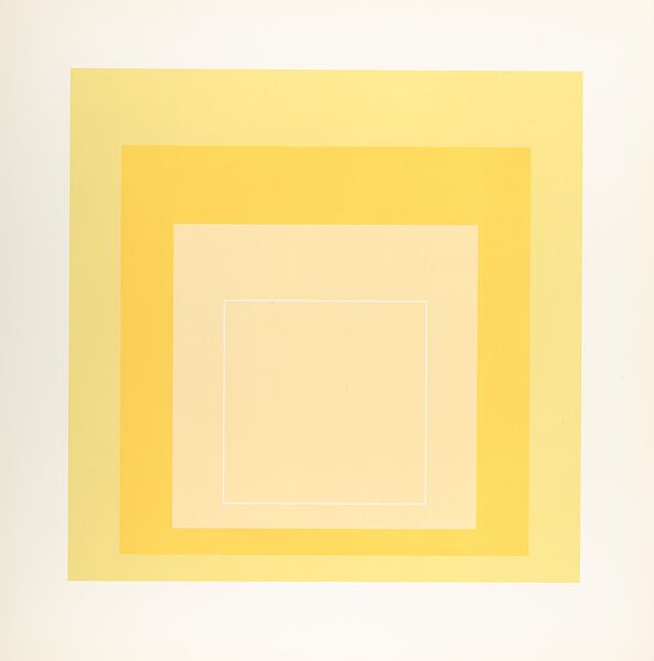 Proof for White Line Square series, Josef Albers (American (born Germany), Bottrop 1888–1976 New Haven, Connecticut), Lithograph 