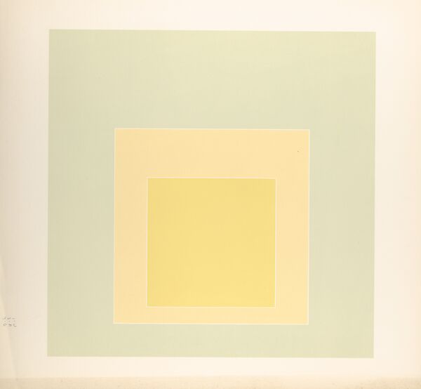 Proof for White Line Square series, Josef Albers (American (born Germany), Bottrop 1888–1976 New Haven, Connecticut), Lithograph 