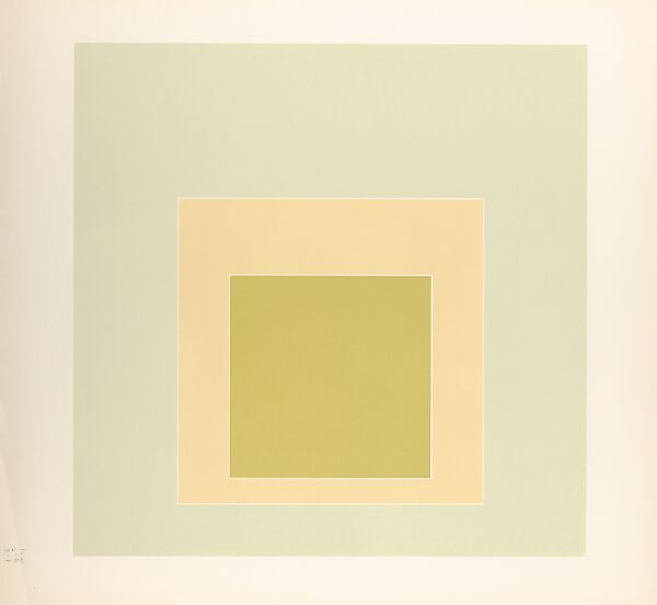 Proof for White Line Square series, Josef Albers (American (born Germany), Bottrop 1888–1976 New Haven, Connecticut), Lithograph 