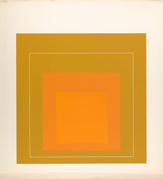 Proof for White Line Square series, Josef Albers (American (born Germany), Bottrop 1888–1976 New Haven, Connecticut), Lithograph 