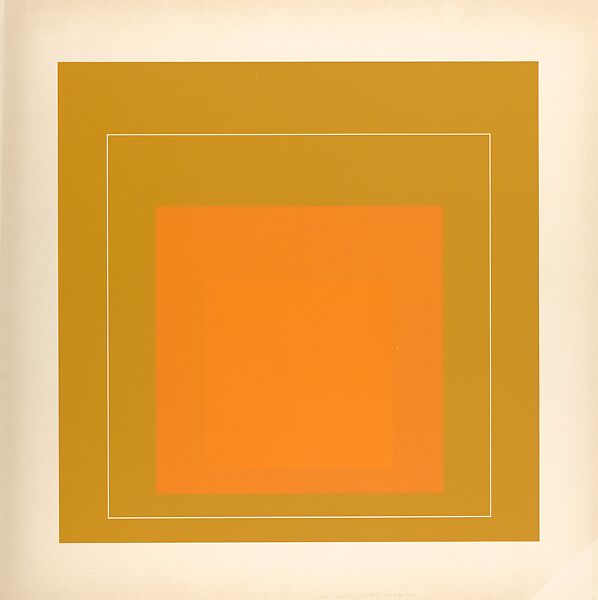 Proof for White Line Square series, Josef Albers (American (born Germany), Bottrop 1888–1976 New Haven, Connecticut), Lithograph 