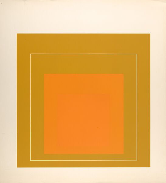 Proof for White Line Square series, Josef Albers (American (born Germany), Bottrop 1888–1976 New Haven, Connecticut), Lithograph 