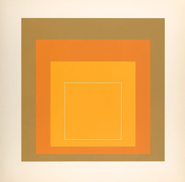 Proof for White Line Square series, Josef Albers (American (born Germany), Bottrop 1888–1976 New Haven, Connecticut), Lithograph 