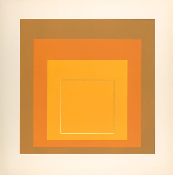 Proof for White Line Square series, Josef Albers (American (born Germany), Bottrop 1888–1976 New Haven, Connecticut), Lithograph 