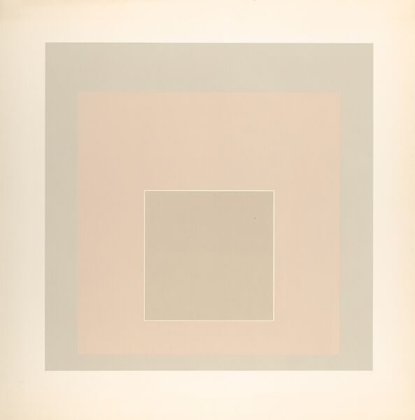 Proof for White Line Square series, Josef Albers (American (born Germany), Bottrop 1888–1976 New Haven, Connecticut), Lithograph 