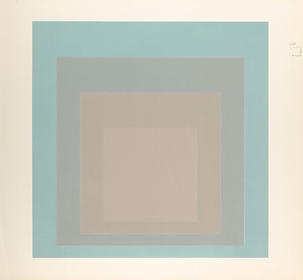 Proof for White Line Square series, Josef Albers (American (born Germany), Bottrop 1888–1976 New Haven, Connecticut), Lithograph 