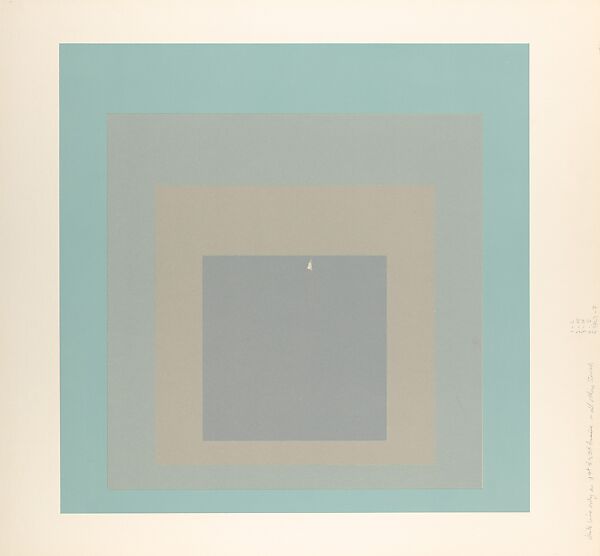 Proof for White Line Square series, Josef Albers (American (born Germany), Bottrop 1888–1976 New Haven, Connecticut), Lithograph 