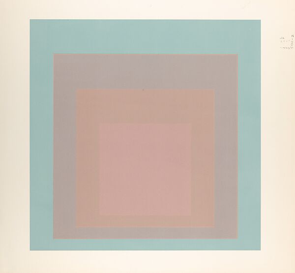 Proof for White Line Square series, Josef Albers (American (born Germany), Bottrop 1888–1976 New Haven, Connecticut), Lithograph 