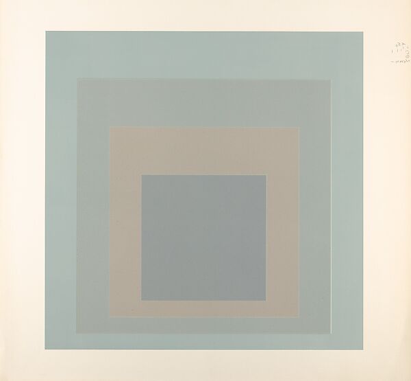 Proof for White Line Square series, Josef Albers (American (born Germany), Bottrop 1888–1976 New Haven, Connecticut), Lithograph 