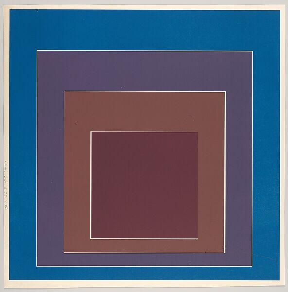 Proof for White Line Square series, Josef Albers (American (born Germany), Bottrop 1888–1976 New Haven, Connecticut), Lithograph 