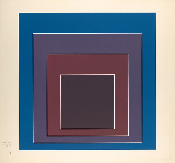 Proof for White Line Square series, Josef Albers (American (born Germany), Bottrop 1888–1976 New Haven, Connecticut), Lithograph 