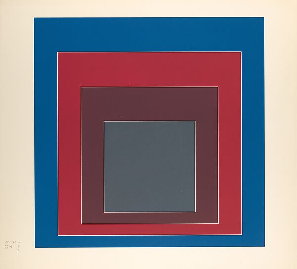 Proof for White Line Square series, Josef Albers (American (born Germany), Bottrop 1888–1976 New Haven, Connecticut), Lithograph; proof 