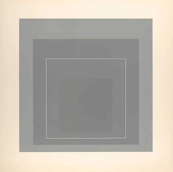 Proof for White Line Square series, Josef Albers (American (born Germany), Bottrop 1888–1976 New Haven, Connecticut), Lithograph 