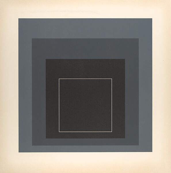 Proof for White Line Square series, Josef Albers (American (born Germany), Bottrop 1888–1976 New Haven, Connecticut), Lithograph 