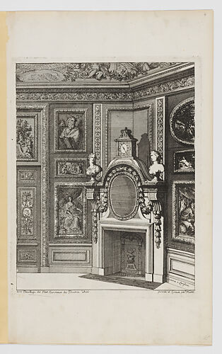 Chimney-Piece Set in the Corner of a Room, from Nouvelles Cheminées Faittes en Plusieur en Droits de la Hollande et Autres Prouinces, part of Œuvres du Sr. D. Marot