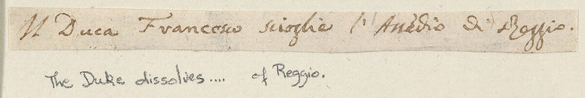 Francesco I d'Este Dissolved the Seige of Reggio, from "L'Idea di un Principe ed Eroe Cristiano in Francesco I d'Este, di Modena e Reggio Duca VIII [...]", Bartolomeo Fenice (Fénis), Etching