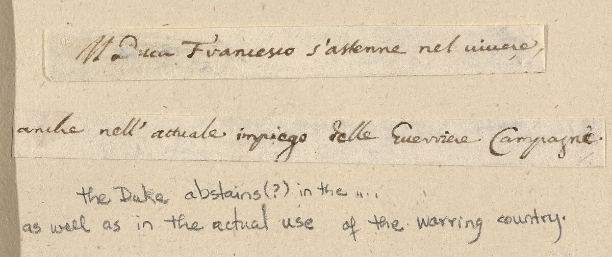 Francesco I d'Este Sustains Himself While on His War Campaign, from "L'Idea di un Principe ed Eroe Cristiano in Francesco I d'Este, di Modena e Reggio Duca VIII [...]", Bartolomeo Fenice (Fénis), Etching