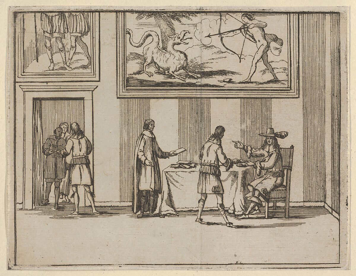 Francesco I d'Este Instructing for Alms to be Given to the Poor, from "L'Idea di un Principe ed Eroe Cristiano in Francesco I d'Este, di Modena e Reggio Duca VIII [...]", Bartolomeo Fenice (Fénis), Etching 