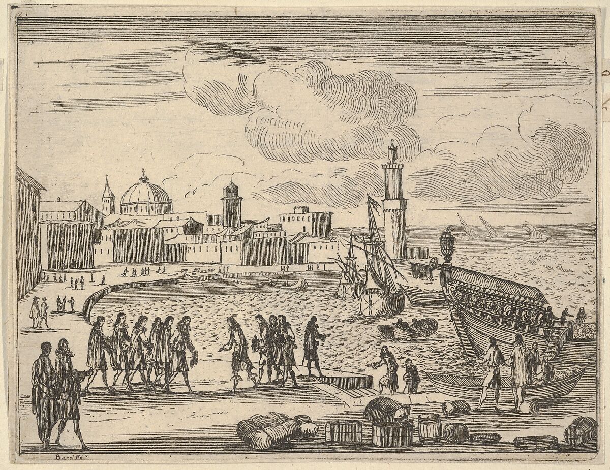 Francesco I d'Este Combines Forces with The Republic of Venice and Genoa Against the Ottoman Turks, from "L'Idea di un Principe ed Eroe Cristiano in Francesco I d'Este, di Modena e Reggio Duca VIII [...]", Bartolomeo Fenice (Fénis), Etching 