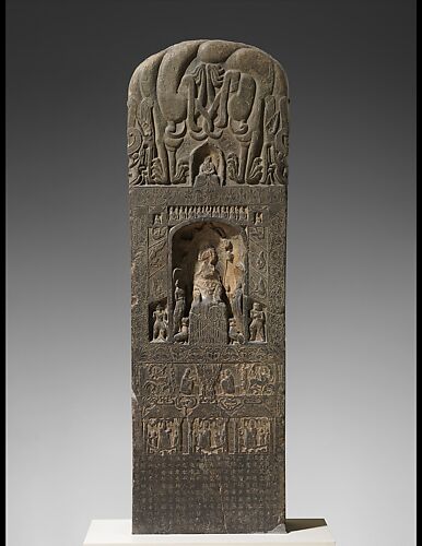 Stele commissioned by members of a devotional society